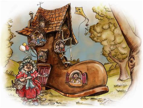  The Old Woman Who Lived in a Shoe - Een Klassieker Vol Magie en Moederlijke Liefde!